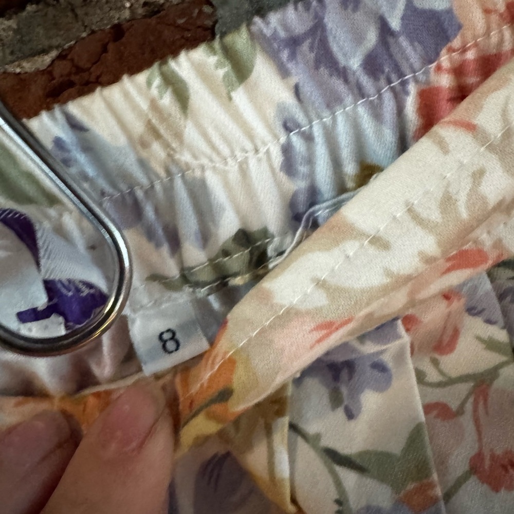 Vintage Floral Print Women's Skirt - Picture 9 of 9